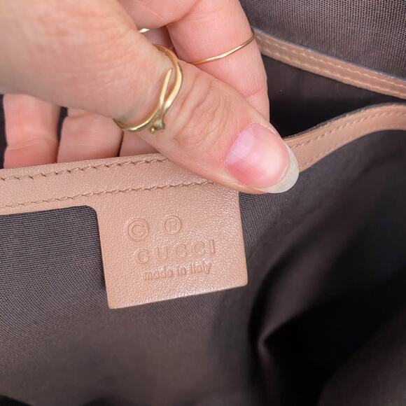 Gucci Guccissima Jumbo Joy Tote in Mauve Beige Pink - Picture 7 of 11